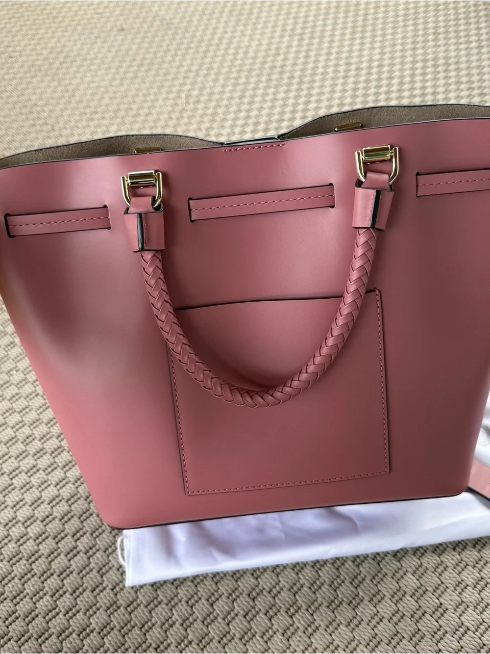 Michael Kors medium bucket blakely crossbody bag rose pink
